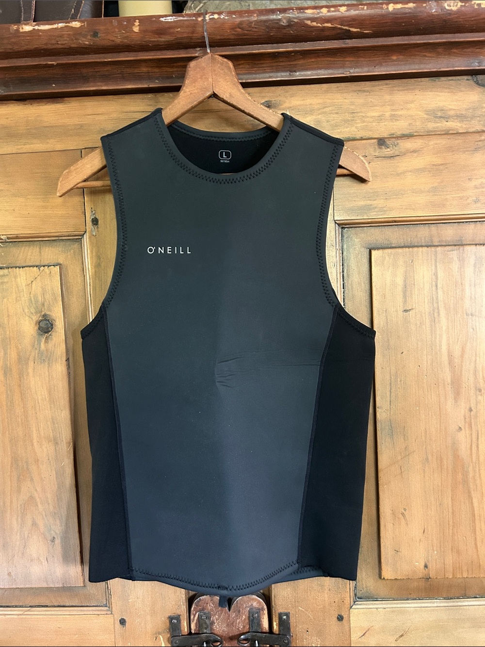 O'Neill Men's Reactor-2 Black Sleeveless Neoprene Swim Rash Guard Vest